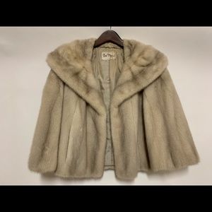 Vintage Camel colored MINK shawl.